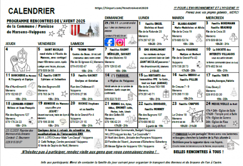 Image Rencontres de l'Avent 2025